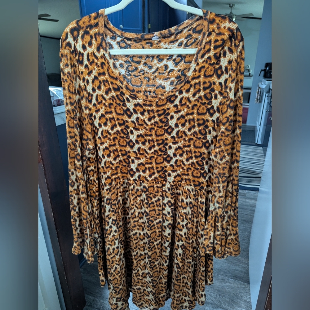 Leopard Print Women's Top